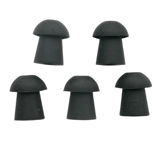 Black Generic Eartips for acoustic tube earpieces - pack of 5