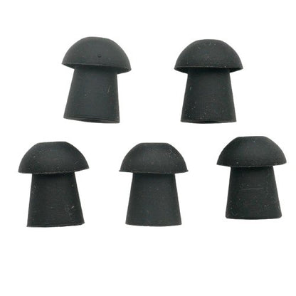 Black Generic Eartips for acoustic tube earpieces - pack of 5