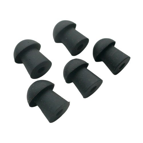 Black Generic Eartips for acoustic tube earpieces - pack of 5