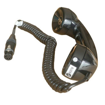 Telex HS-6A Black Intercom telephone handset with PTT and XLR4F
