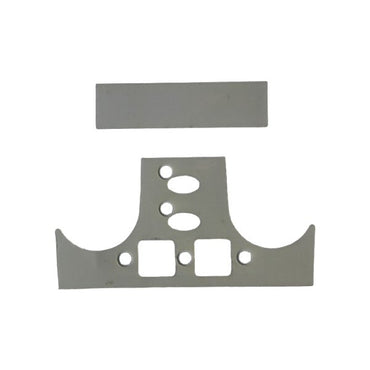 Two Telex adhesive peel off decal panels MPN: F01U35813 for RTS TR-825 on a white background