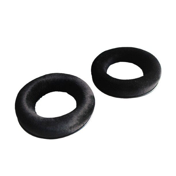 Beyerdynamic DT990 Velour Ear Pads EDT 990 VB 1 Pair Black SKU 1000893 — front view two black Beyer EDT990VBear cushions on a white background