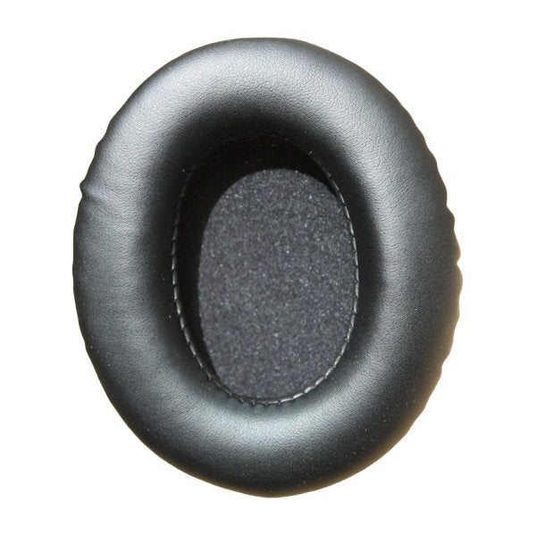 Ear Cushion for Superlux HMD685 HMD685a — black vinyl padded ear cushion for Superlux HMD685 headset shown on a white background