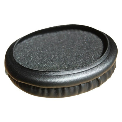 Ear Cushion for Superlux HMD685 — black vinyl padded ear cushion for Superlux headset showing the reverse side apron for fitting and foam infill on a white background
