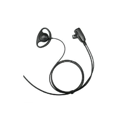 Showcomms balck 1 wire headset with D Shell ear speaker and an inline PTT with mic for Motorola Solutions R7 radio part 11DCH1040M14