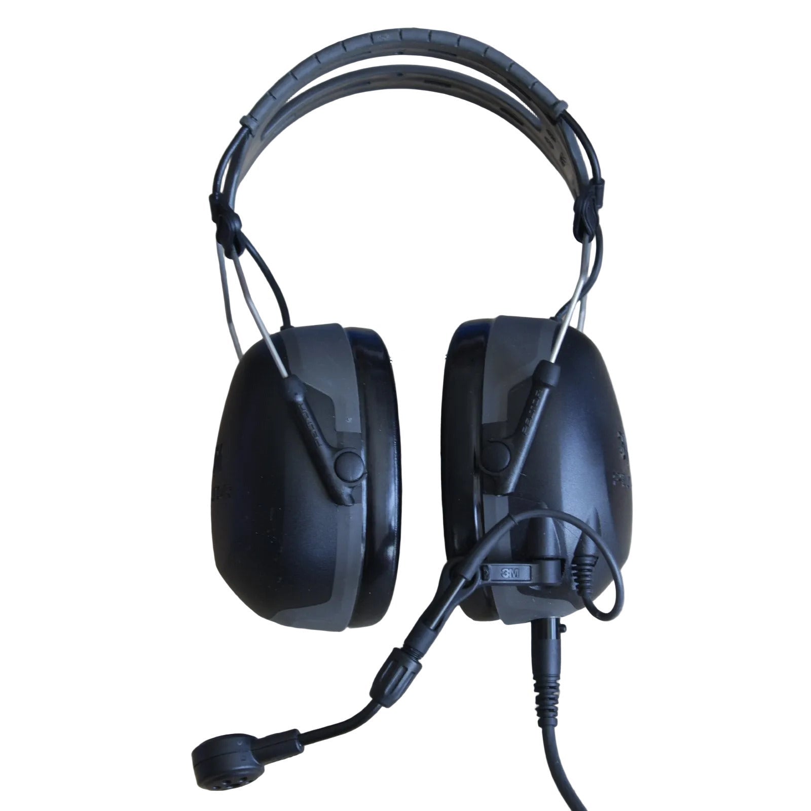 Peltor 3M Double side headset with dynamic boom mic MT74H52A-110 SV on a white background