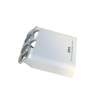 Telex RTS BP325 grey moulded plastic housing front panel F01U110909 — side view