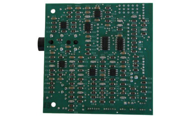 RTS BP325 Electronic circuit board with various components reverse view on a white background