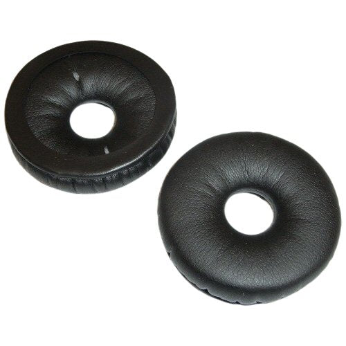 Pair of Telex Airman 850 black donut-shaped ear cushions SKU 800405020 — front and rear view