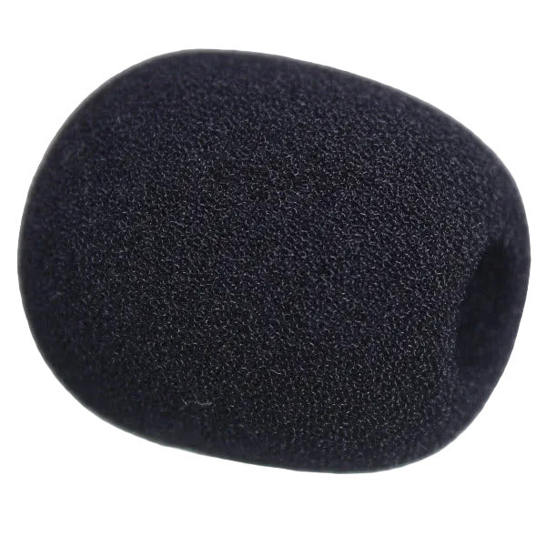 Telex WS-2B black foam microphone windscreen for PH44 PH88  SKU F01U10978 — side view