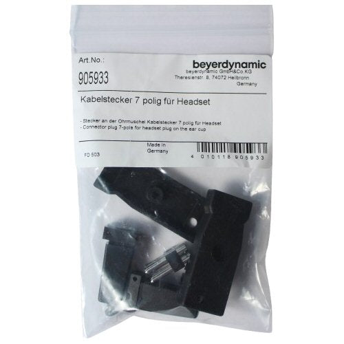 Beyerdynamic packaged headset connector SKU 905933 — branding and part number shown