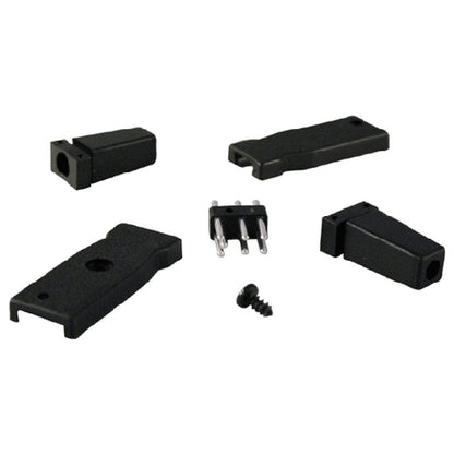 Beyerdynamic headphone plug connector set black parts with shell sides SKU 905933 — components shown