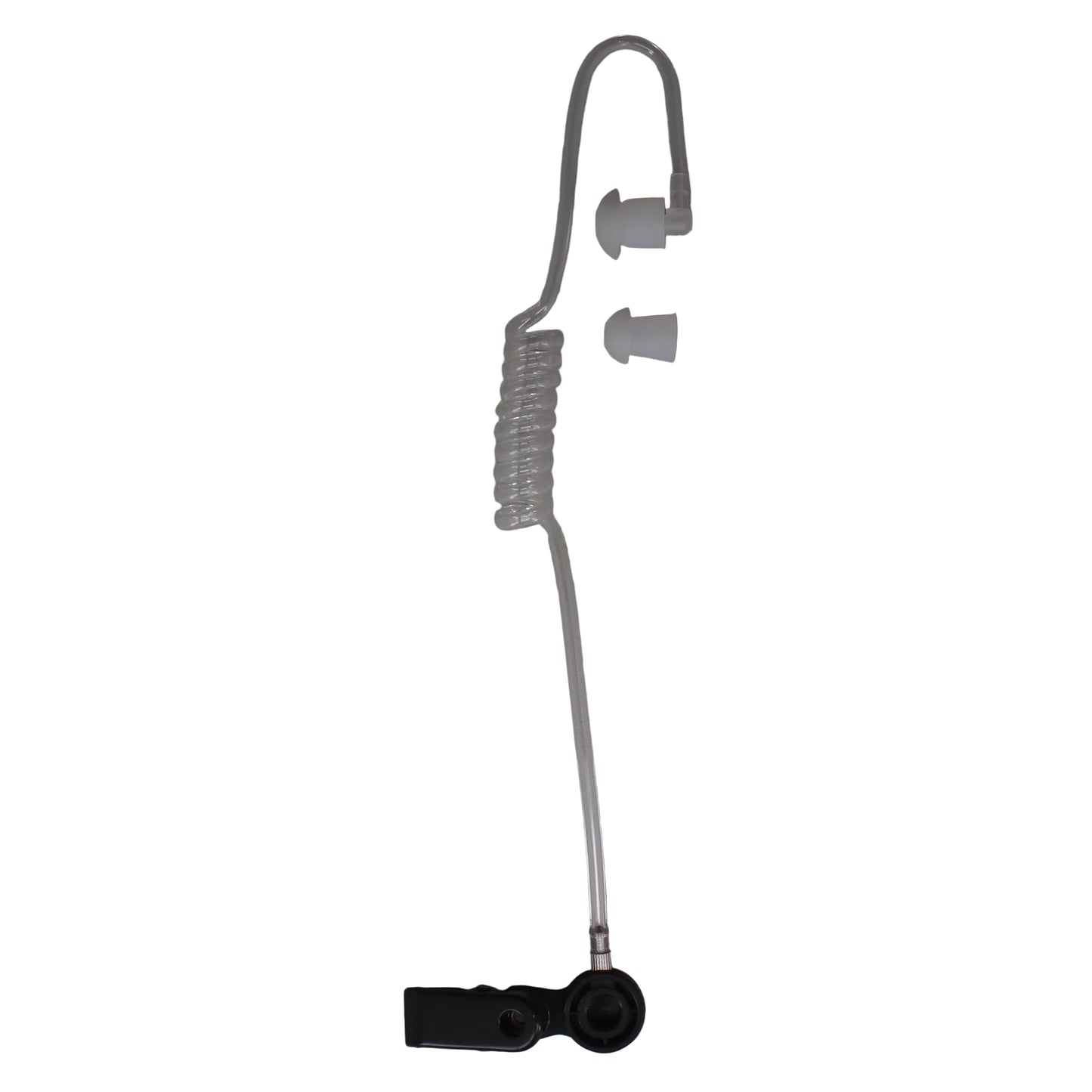 Clear earpiece with clip and eartip SKU: BG-TUBE