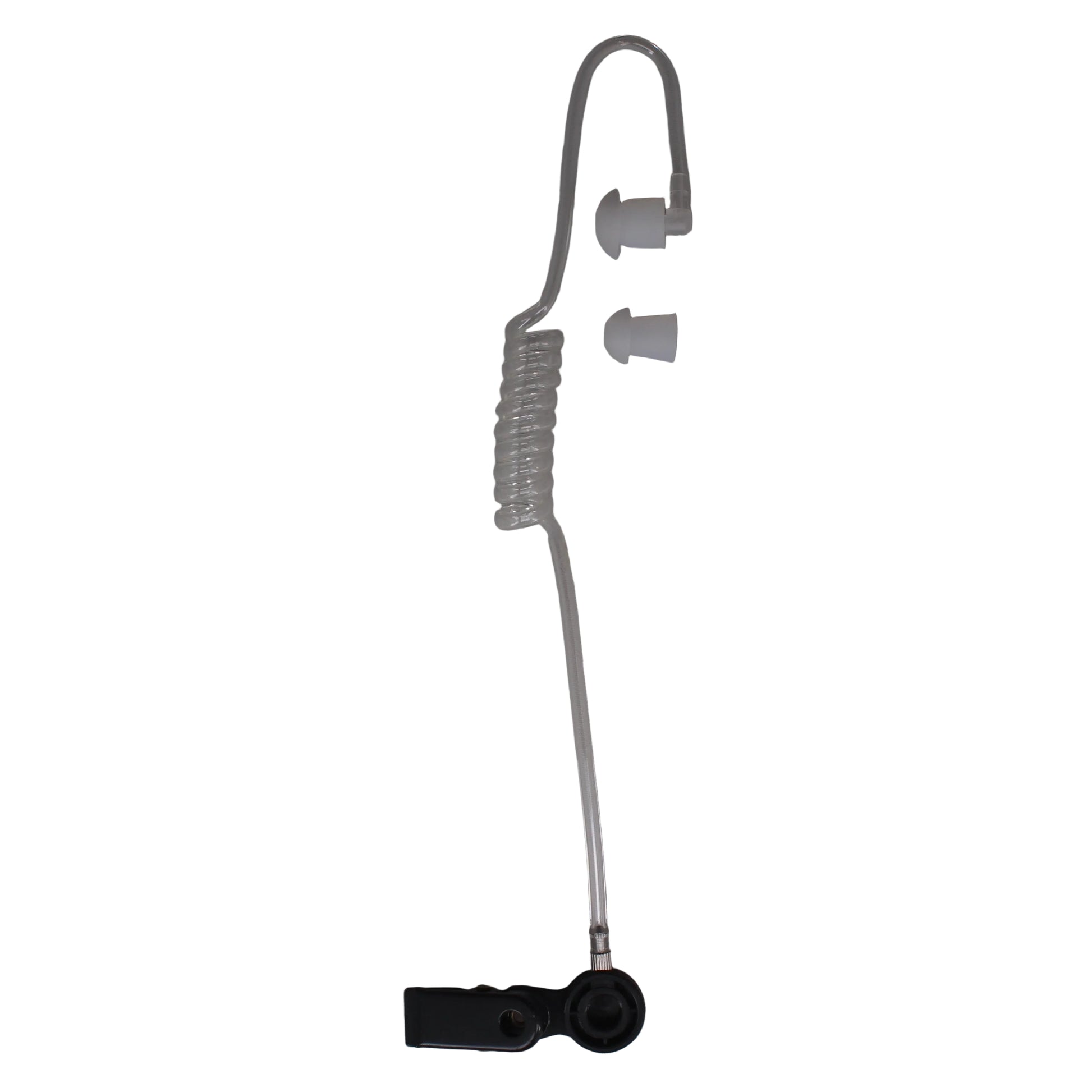 Clear earpiece with clip and eartip SKU: BG-TUBE