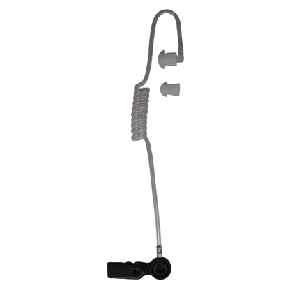 Clear earpiece with clip and eartip SKU: BG-TUBE