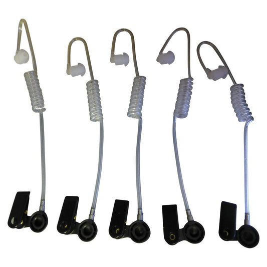 Acoustic Tube Earpieces - 5 pack - Value Multipack