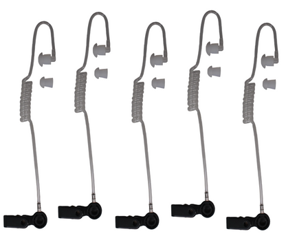 5 clear acoustic tubes earpieces SKU: BG-TUBE-5