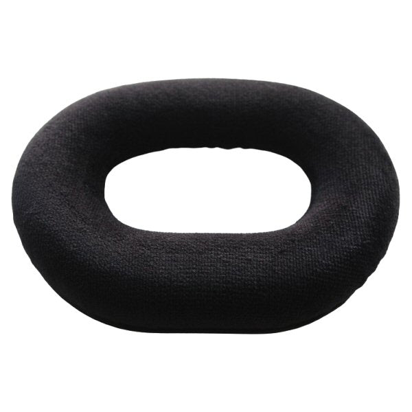 Beyerdynamic DT250 black donut-shaped cushion with plush surface SKU 942704 — single cushion view
