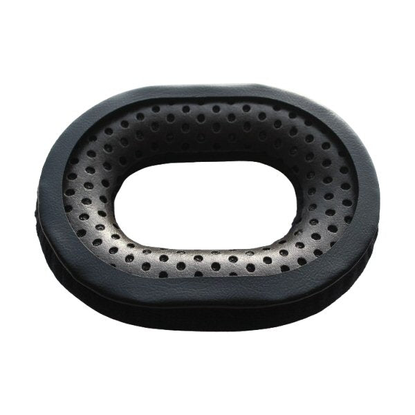 Beyerdynamic DT250 black donut-shaped ear cushion with PVC rim SKU 942704 — rear view