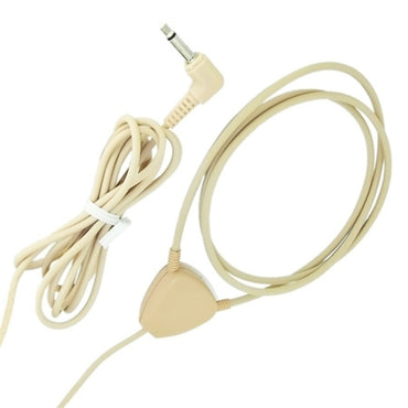 Beige neck loop and trailing lead with 3.5mm jack plug SKU B0801014BE — front view