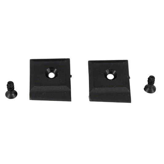 Beyerdynamic DT280 headphone pivot set with two black square metal brackets and screws SKU 904122 — components shown