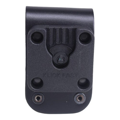 Klick Fast quick release radio holder SKU DOCK05BL — front view