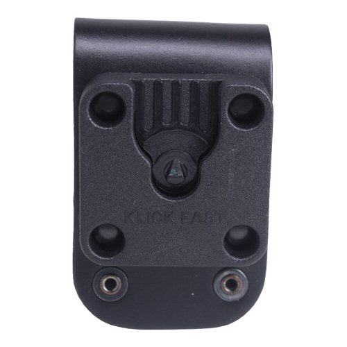 Klick Fast quick release radio holder SKU DOCK05BL — front view