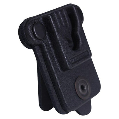RSM body armour and uniform tag with Klick Fast SKU DOCKRSMTAGBTP — rear view showing extra central leather spacer