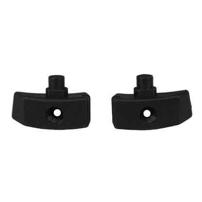 Beyerdynamic two black plastic molding Ribbon Support Service Kit for DT 770 headphones SKU 942750 showing pillars and holes for screws