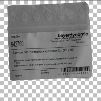 Beyerdynamic retail pack containing SKU 942750 Service set for DT770 headphones