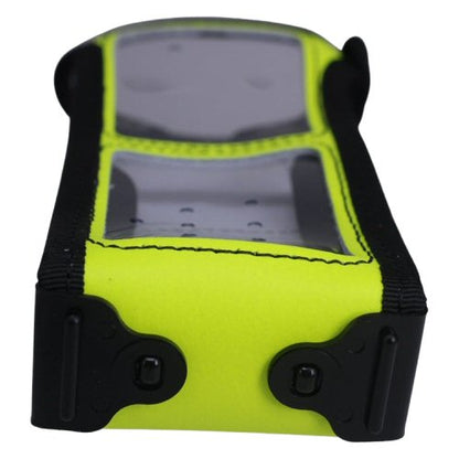 Sepura STP series radios yellow high visibility Klick Fast case SKU STP8000EPSYP1KF — yellow high visibility radio case with metal base plate