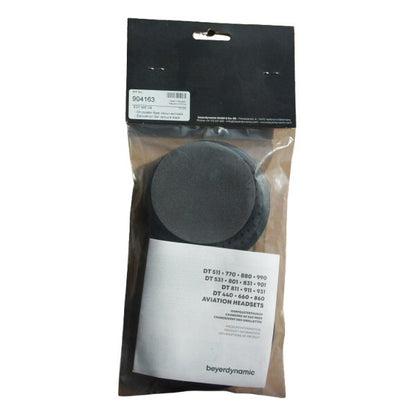 Beyerdynamic DT990 Velour Ear Pads with Foam EDT 990 VB 1 Pair Black SKU 904163 — Beyerdynamic DT990 Velour Ear pads with Foam EDT 990 VB 1 Pair Black on a white background