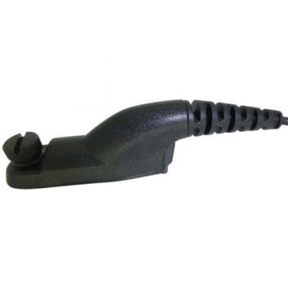 Motorola DP44400 and MTP850S black molded radio connector  and right angled cable exit (M7)
